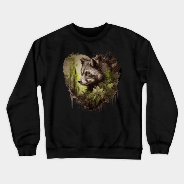 wolverine heart Crewneck Sweatshirt by The Wolf and the Butterfly